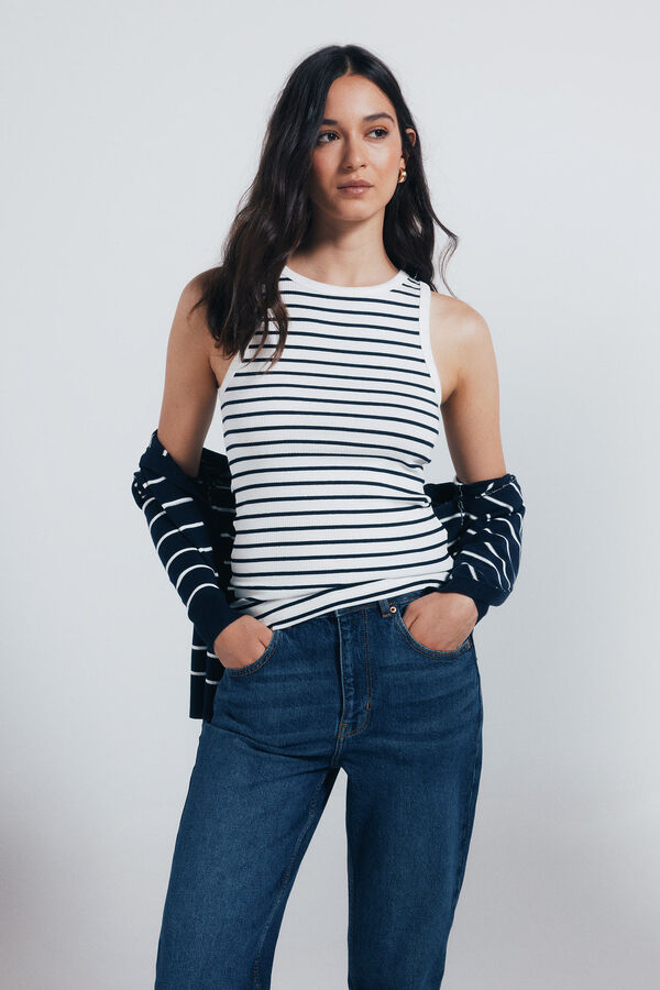 Springfield calça jeans mamãe azul