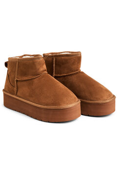 Pieces Botines mini efecto ante