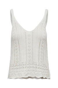 Only Camiseta tirantes de crochet