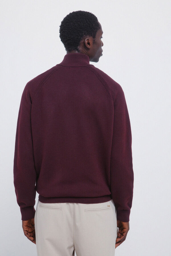 Springfield Jersey-Knit knit X'mas cardigan red