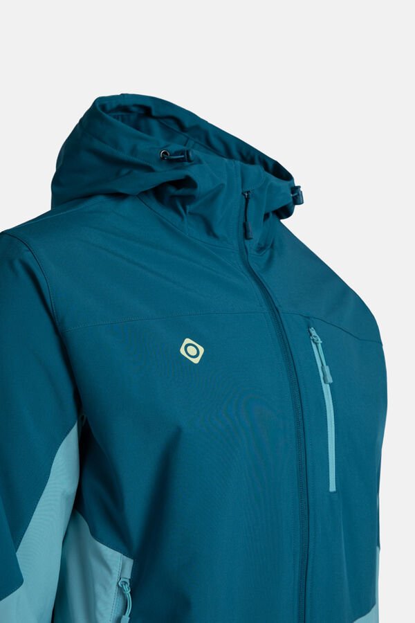 Izas Windbreaker jacket with softshell fabric blue
