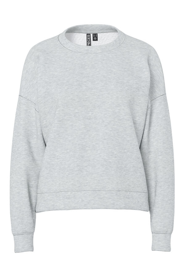 Pieces Essential sweatshirt grey