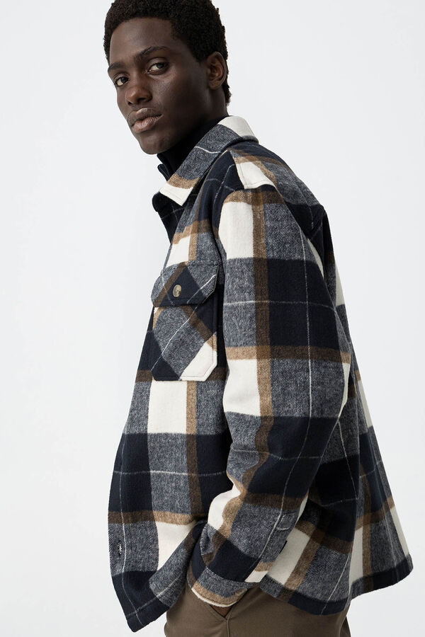 Tiffosi &Uuml;bergro&szlig;es Hemd Blau