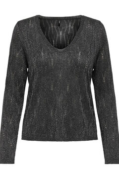 Only Jersey con lurex negro