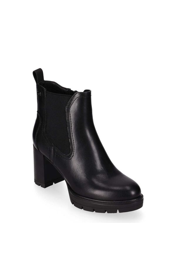 Chika 10 Elasticated side panel ankle boots black