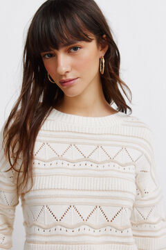 Springfield Pointelle pleteni džemper