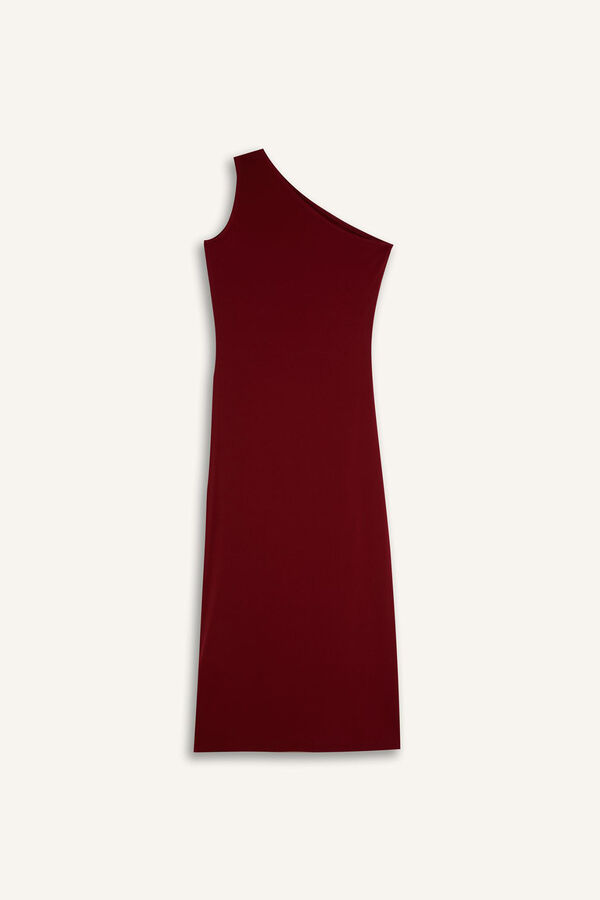 DeFacto Vestido midi ajustado estampado