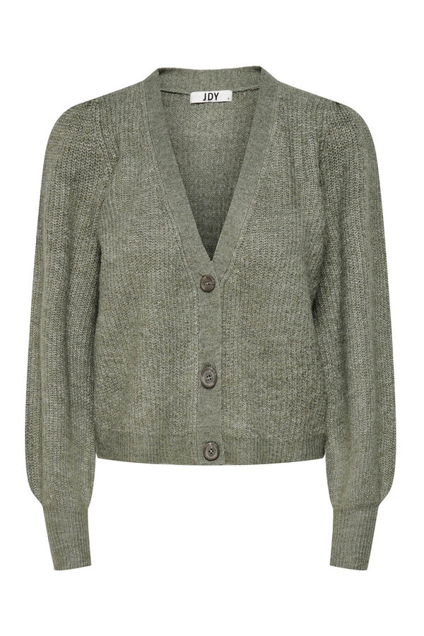 Springfield Jersey-knit cardigan with buttons vert