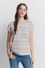 Springfield Cotton short sleeve T-shirt brown