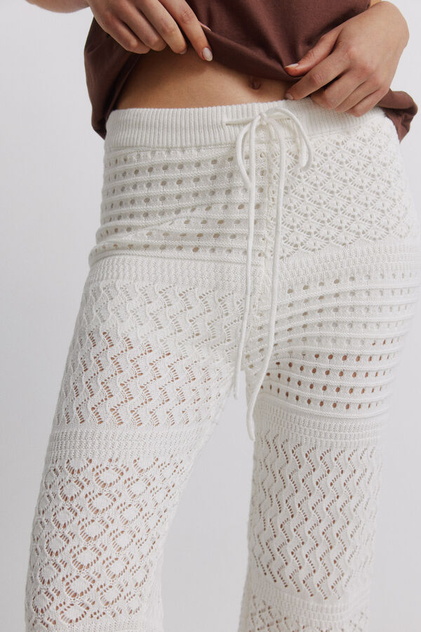 Springfield Pointelle long trousers brown