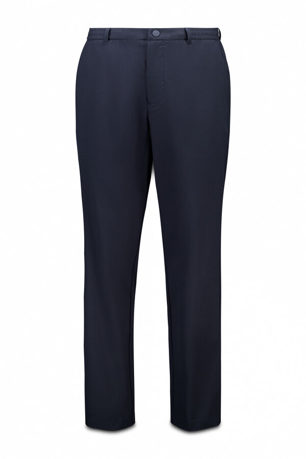 Springfield Paul structured chinos trousers blue