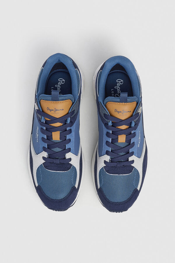 Pepe Jeans Zapatillas Con Detalles En Ante azul