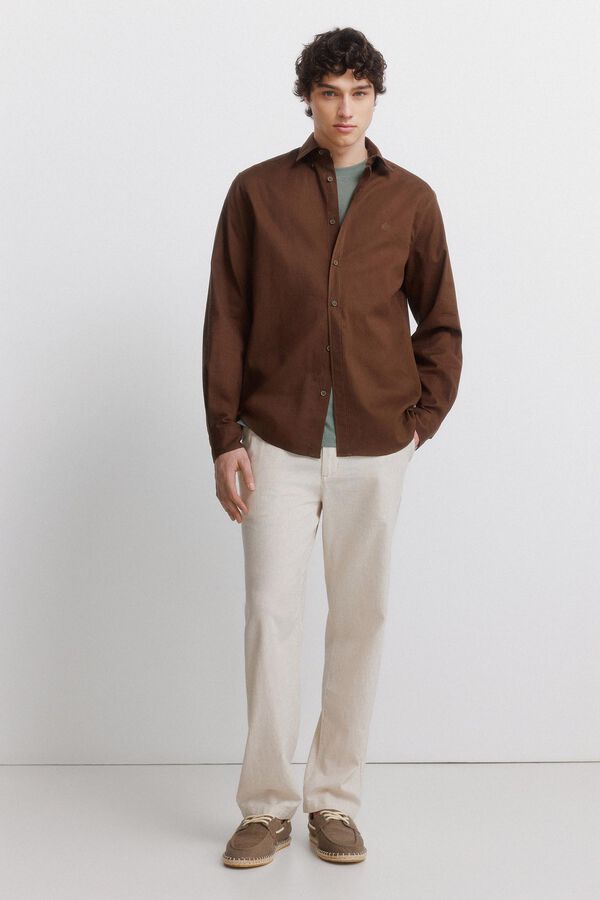 Springfield Linen shirt nude