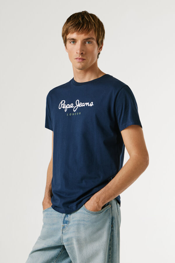 Pepe Jeans Camiseta manga corta logo azul