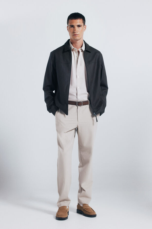 Springfield Paul structured chinos trousers nude