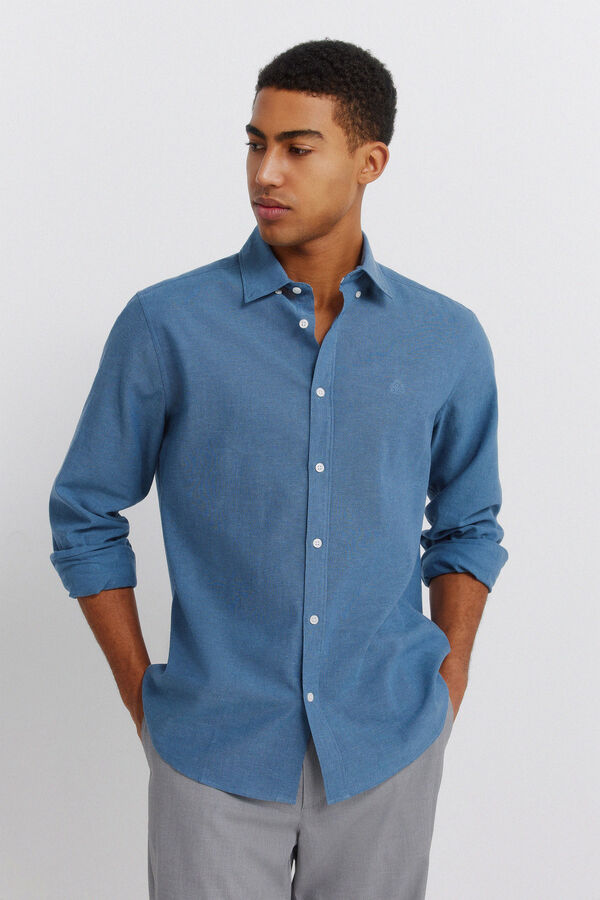 Springfield Linen shirt blue