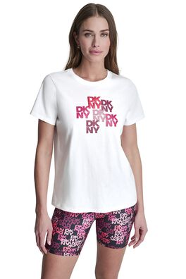 Camiseta básica manga corta monogram