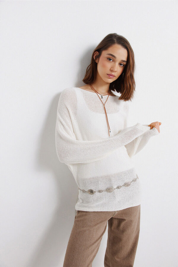 Springfield Boat neck jumper Bež