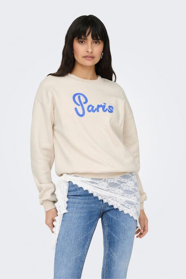 Only Sweatshirt "Paris" brown