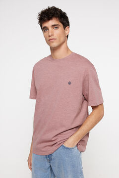Springfield T-shirt efeito melange rosa