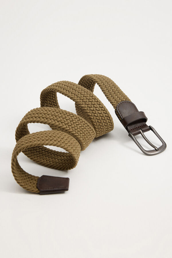 Springfield Elastic braided belt brown