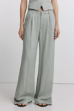 Springfield Pleated wide-leg trousers