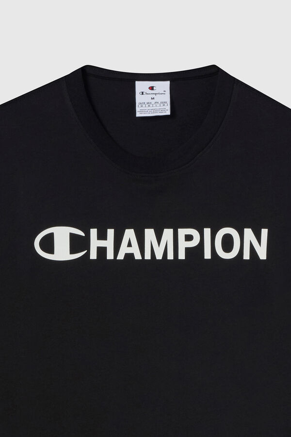 Champion Camiseta Champion com gola caixa preto