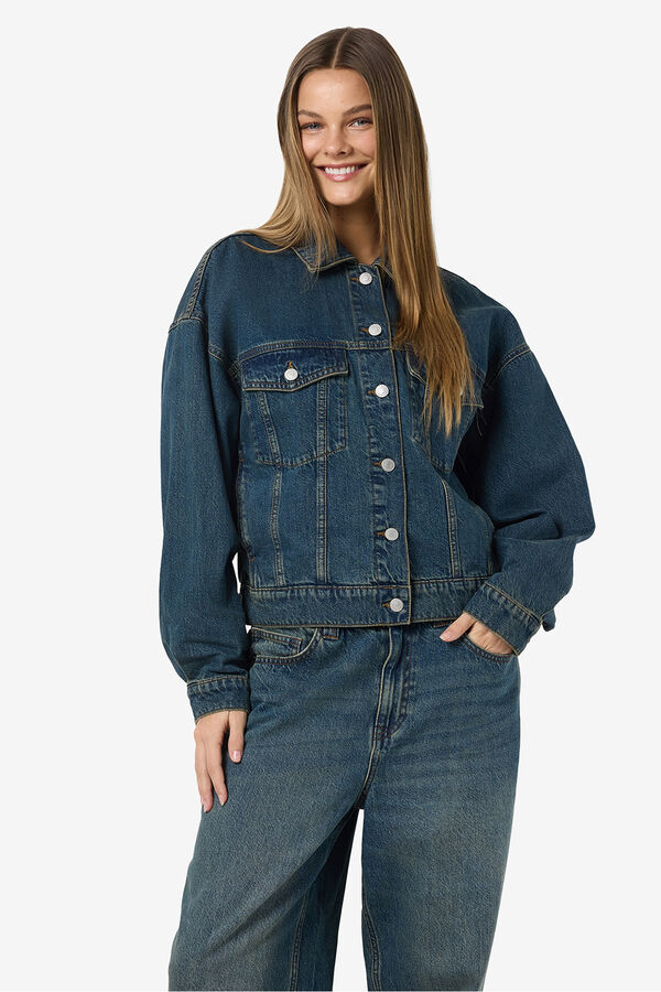 Noisy May Chaqueta Denim Oversize azul