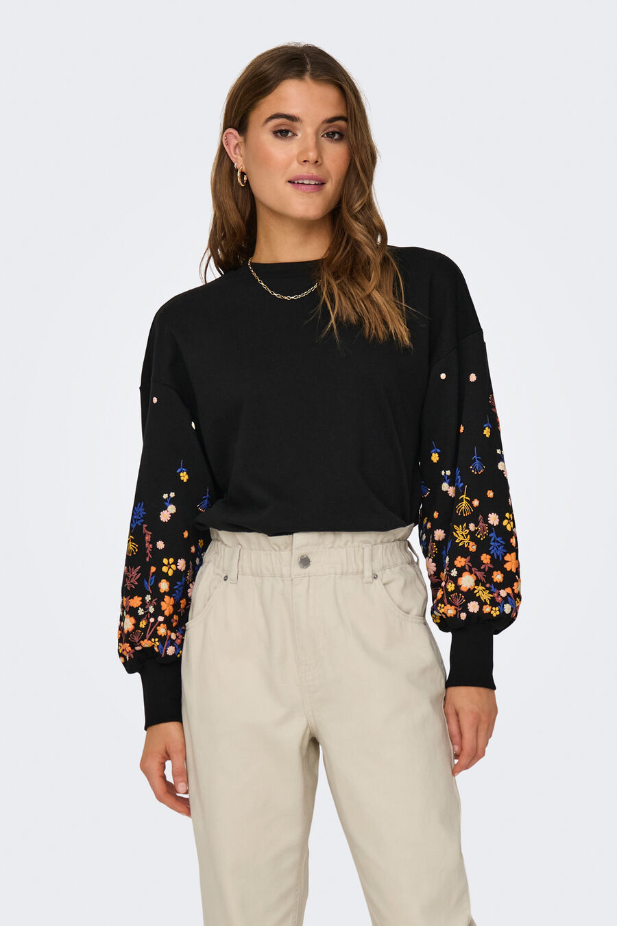 Sudadera cuello redondo