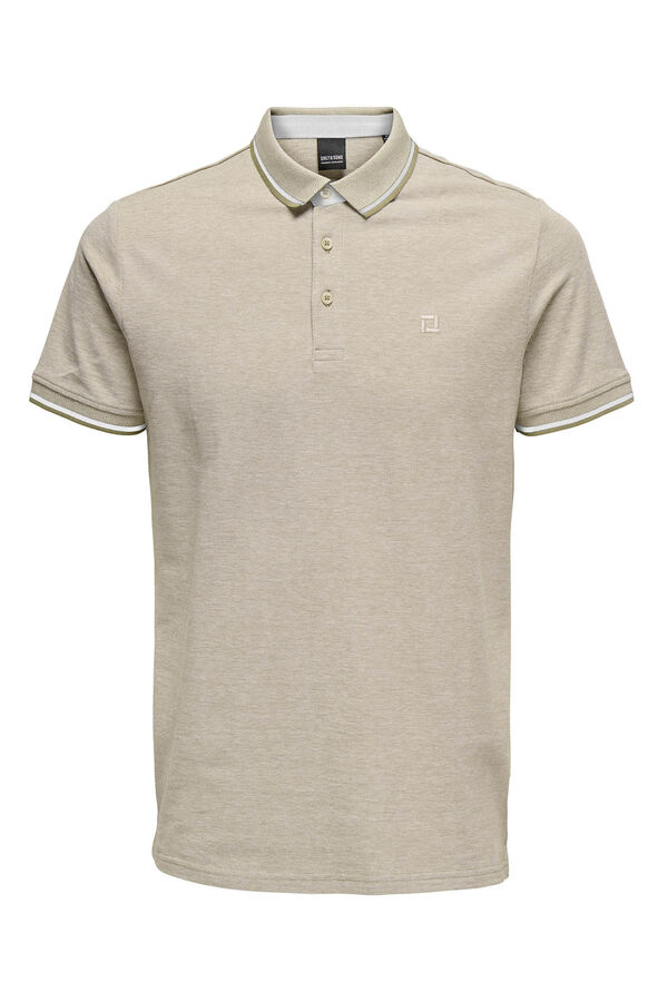 Only & Sons Short-sleeved polo shirt grey