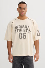 Inside Camiseta oversize de manga corta blanco