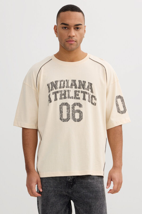 Inside Camiseta oversize de manga corta blanco