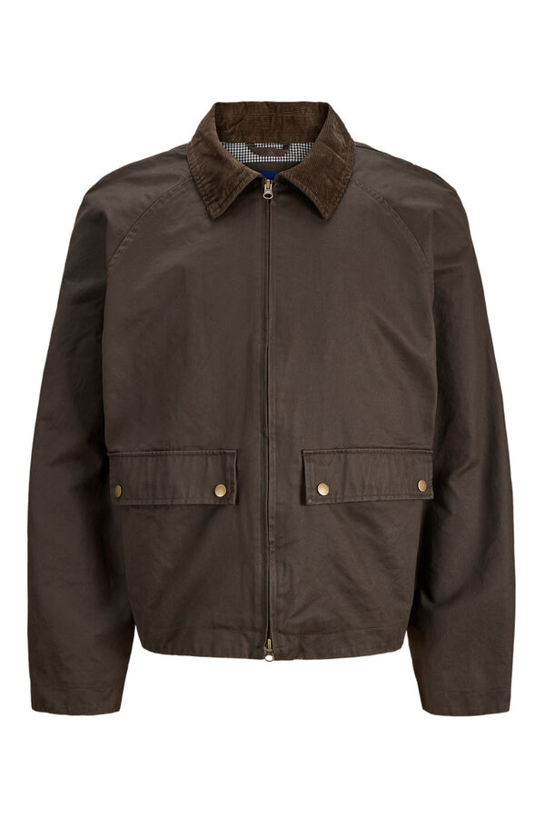 Jack & Jones Cazadora cuello pana marr&oacute;n