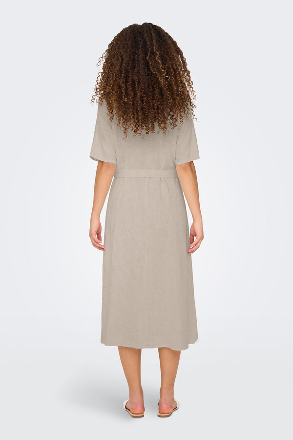 JDY Len midi ing ruha övvel bézs