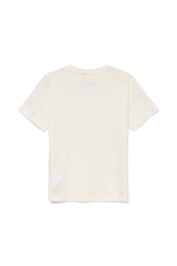 Vero Moda Girl Shiny cotton t-shirt white