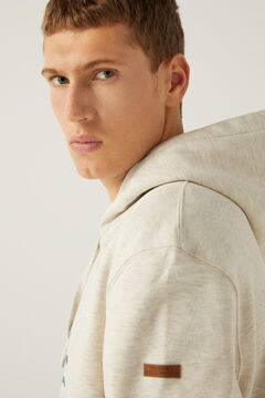 Springfield Famint&aacute;s kapucnis pul&oacute;ver term&eacute;szetes