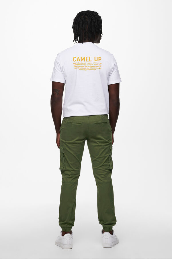 Only & Sons Long cargo trousers green