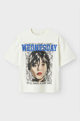 Name it Camiseta Wednesday blanco