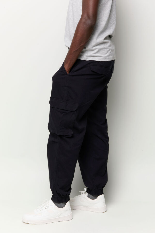 Balmohk Pantal&oacute;n cargo cuff negro