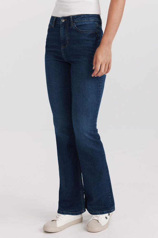 Springfield Bootcut high-rise jeans blue