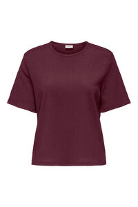 JDY Camiseta texturizada de manga curta