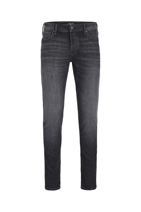 Jack & Jones PLUS Jeans slim fit cinco bolsillos negro