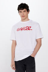 Springfield Camiseta Gorillaz Faces blanco