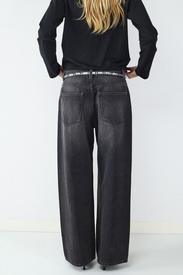 Balmohk Jeans wide leg loose negro