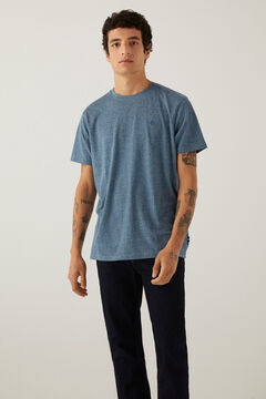 Springfield T-shirt textur&eacute; vert fonc&eacute;