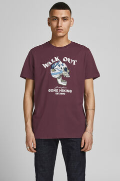 Springfield Skull cotton T-shirt violet