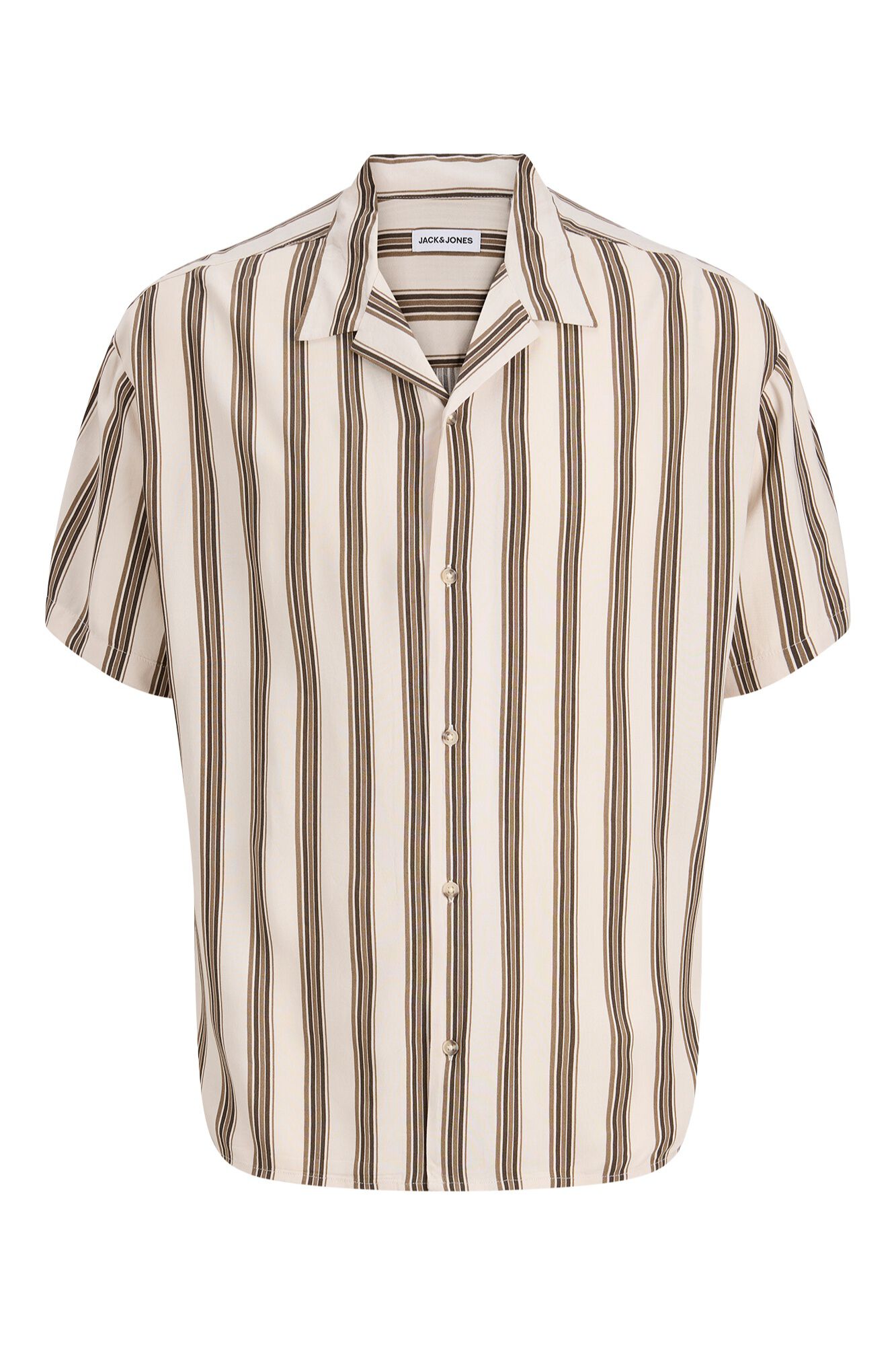Jack & Jones Camisa relaxed em viscose &agrave;s riscas