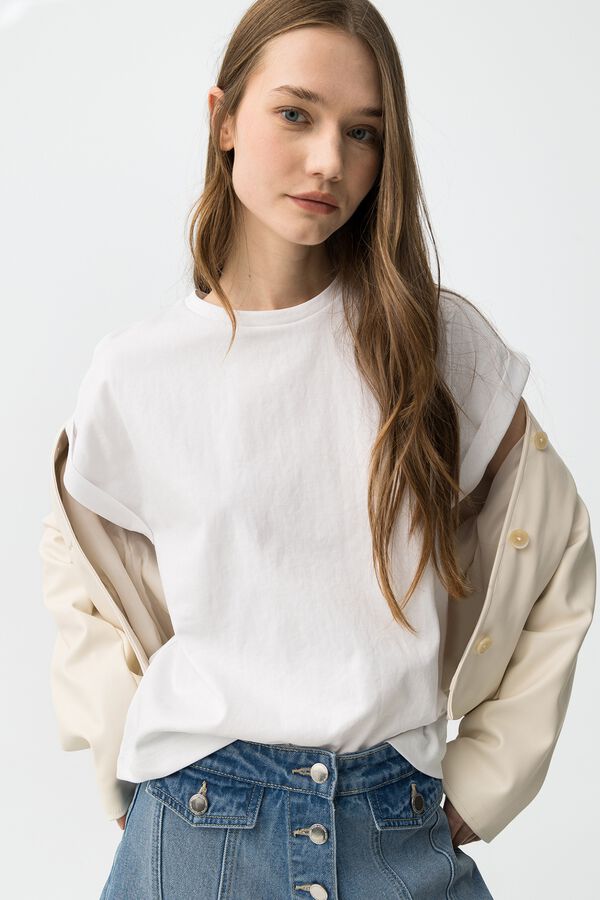 Tiffosi Short-sleeved T-shirt blanc