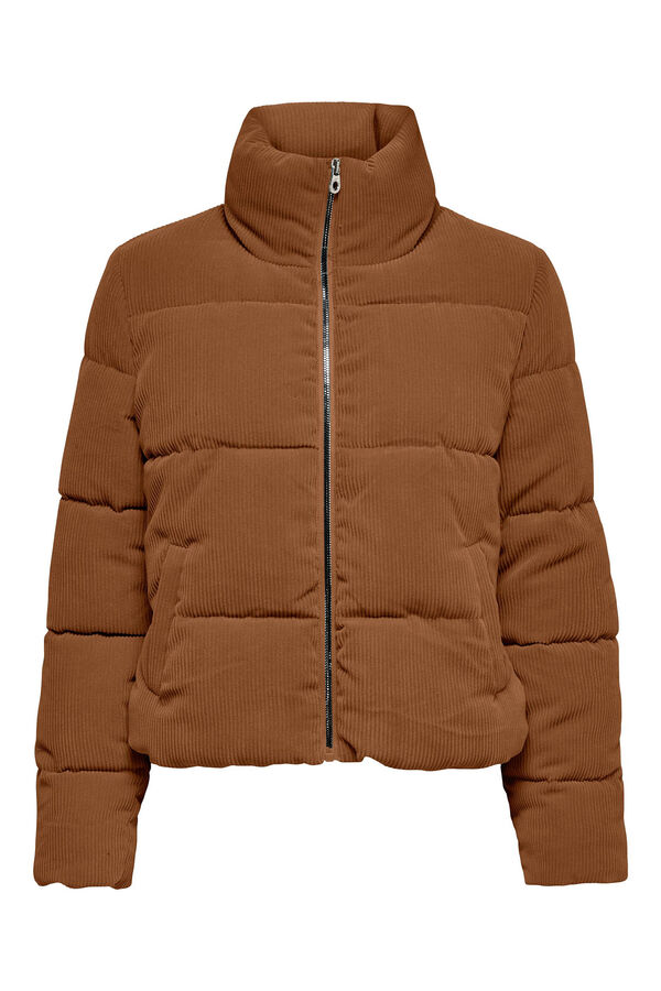 Springfield Quilted corduroy jacket smeđa