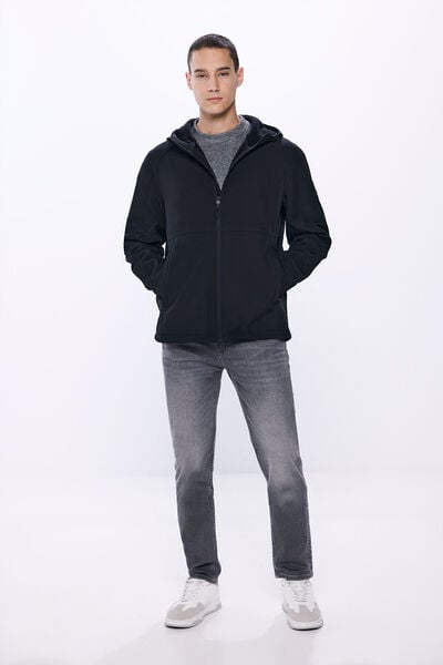 Springfield Parka técnica shoftshell preto